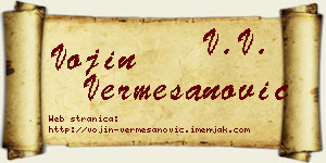 Vojin Vermešanović vizit kartica